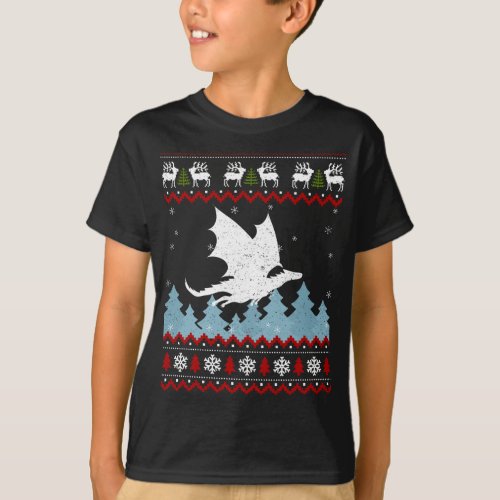 Christmas Cute Dragon Ugly Sweater Xmas