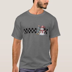 Christmas Cute Ghost Retro Spooky Xmas Holiday T-Shirt