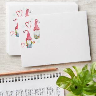 Christmas Cute Gnomes In Love Envelope