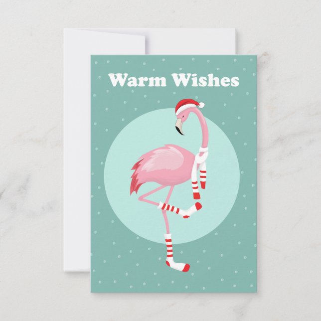 Christmas Cute Pink Flamingo (Front)