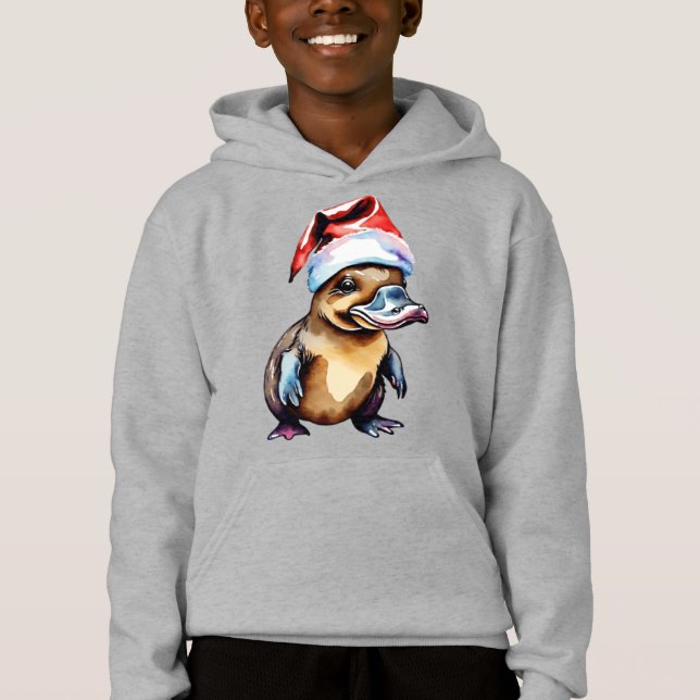 Christmas cute platypus hoodie (Front)
