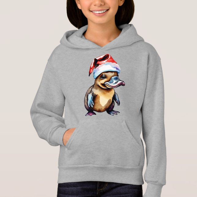 Christmas cute platypus hoodie (Front)