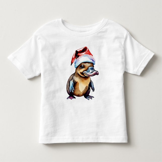 Christmas cute platypus toddler t-shirt (Front)
