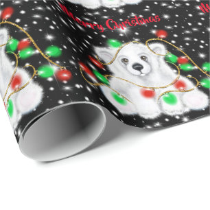 Christmas cute polar bear cub, Santa bear cub Wrapping Paper