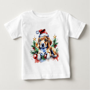 Christmas cute puppy baby T-Shirt