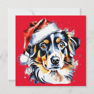 Christmas cute puppy invitation