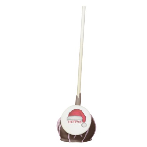 Christmas Cute Red White Santa Claus Hat  Cake Pops