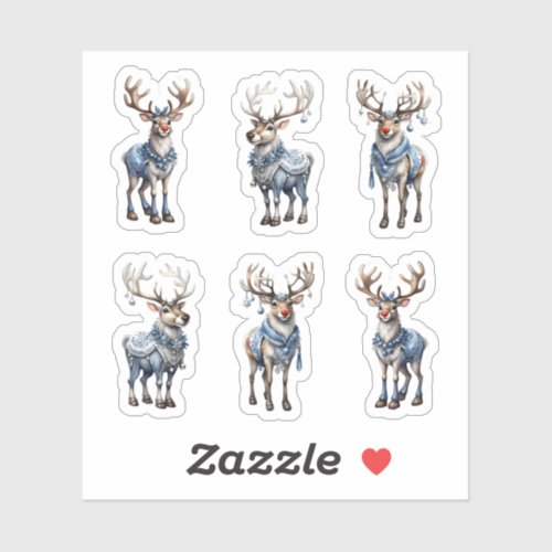 christmas cute reindeer sticker