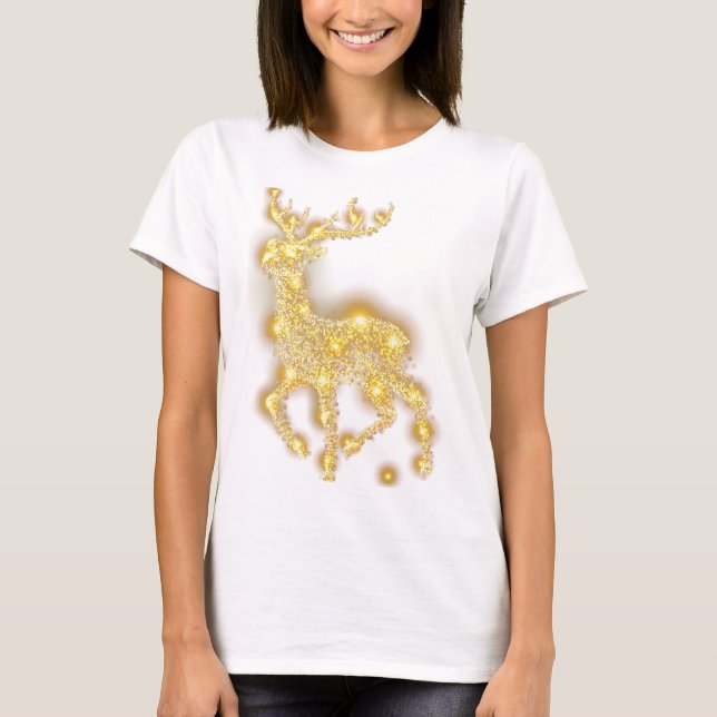 Christmas Cute Reindeer T-Shirt (Front)
