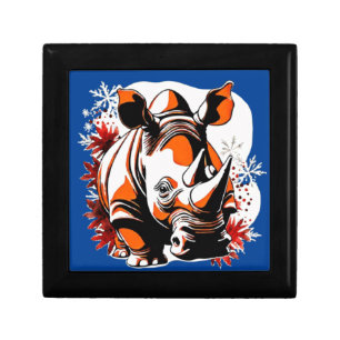 Christmas cute rhino gift box