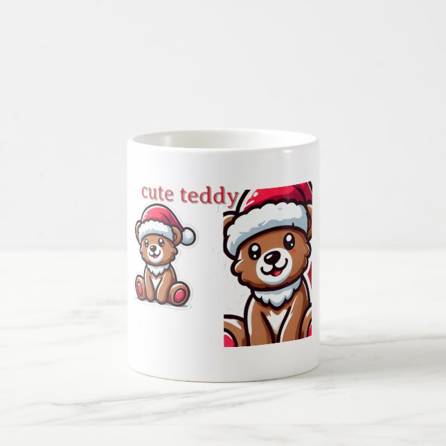 Christmas Cute Teddy Coffee Classic Mug (Center)