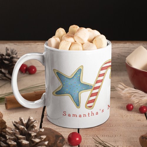 Christmas Cute Whimsical Cookies Milk Fun Coffee Mug