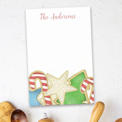Christmas Cute Whimsical Holiday Cookies Fun Post_it Notes