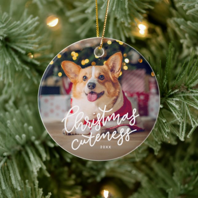 Christmas cuteness cute pet holiday ornament (Tree)