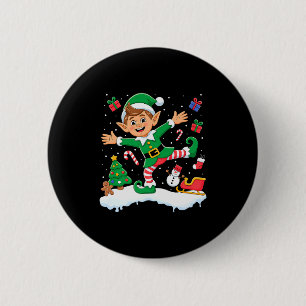 Christmas Dabbing Elf Tree Lights Boys Kids Dab Xm Button