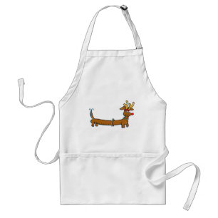 Christmas Dachshund Adult Apron