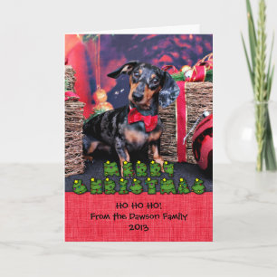 Christmas - Dachshund - Buddy Holiday Card