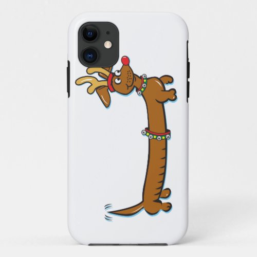 Christmas Dachshund iPhone 11 Case