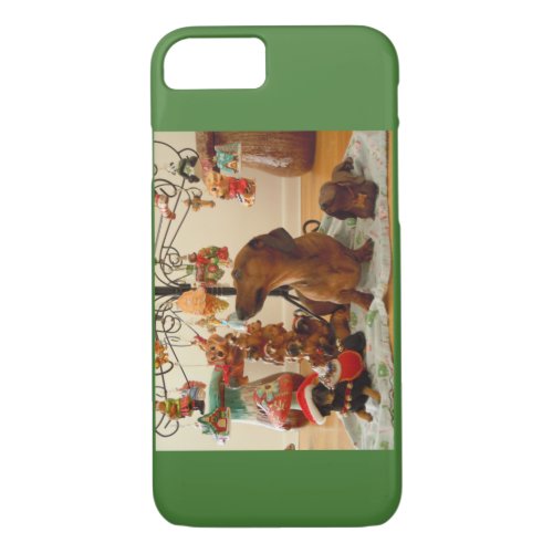 Christmas Dachshund iPhone 87 Case