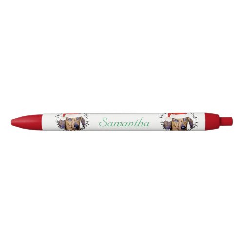 Christmas Dachshund dog personalized pen