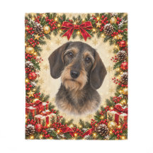 Christmas Dachshund Dog Personalized Photo