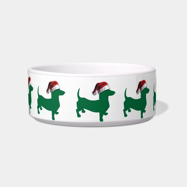Christmas Dachshund Doxies Bowl (Front)