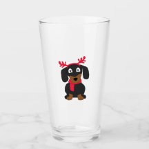 Christmas dachshund