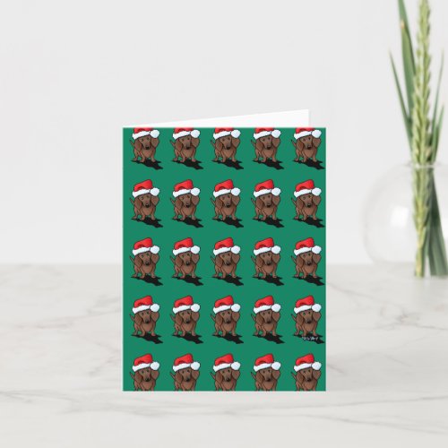 Christmas Dachshund Holiday Card