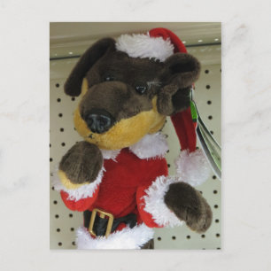 Christmas Dachshund Holiday Postcard