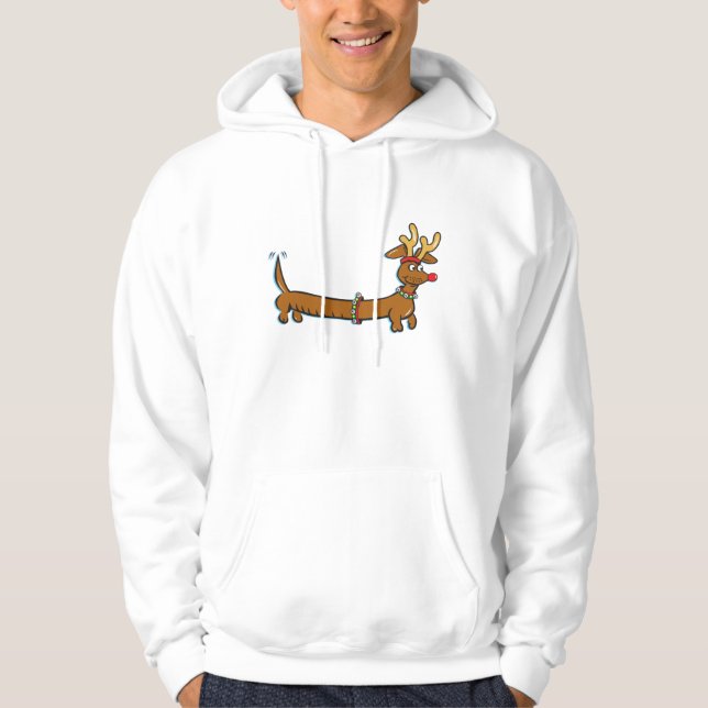 Christmas Dachshund Hoodie (Front)