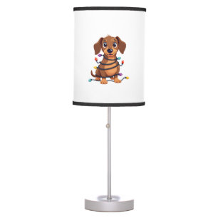 Christmas Dachshund Lights Table Lamp