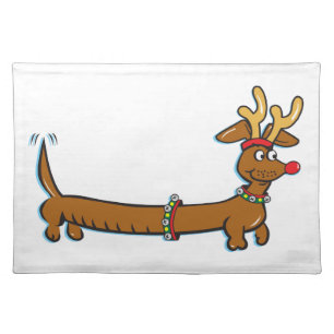 Christmas Dachshund Placemat