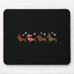 Christmas Dachshund Santa Hat Dog Lover Dog Mom Do Mouse Pad