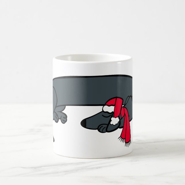 Christmas Dachshund Sleeping Mug (Center)
