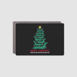 Christmas Dachshund Tree Merry Xmas Doxie Dog Love Car Magnet