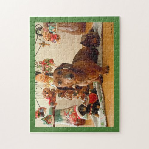 Christmas Dachshund Version 1 Puzzle