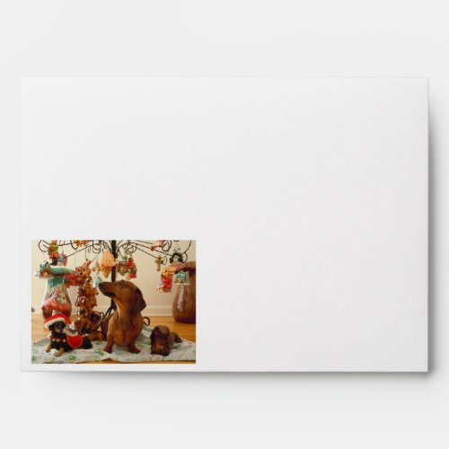 Christmas Dachshund Version 2 Envelope