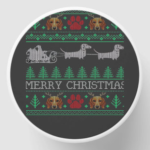 Christmas Dachshund Wiener Dog Dachshund Ugly Chri Mini Candle Favors