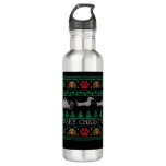 Christmas Dachshund Wiener Dog Dachshund Ugly Chri Stainless Steel Water Bottle
