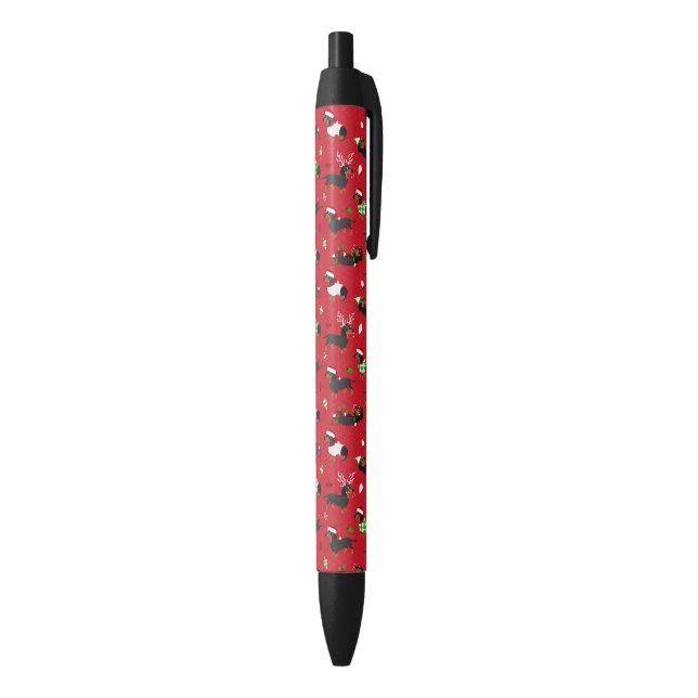 Christmas Dachshunds Red Pen (Bottom (Vertical))