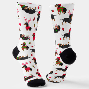 Christmas Dachshunds Socks