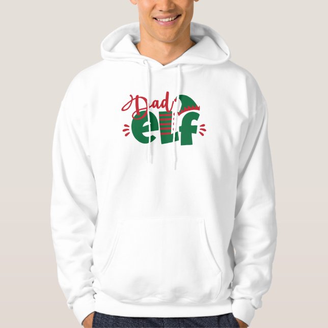 Christmas Dad Elf Hoodie (Front)