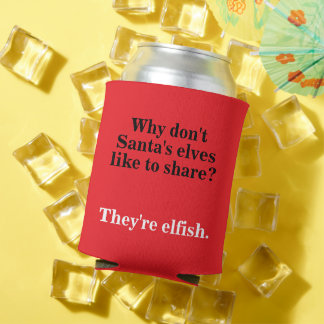 Christmas Dad Joke Design Can Cooler