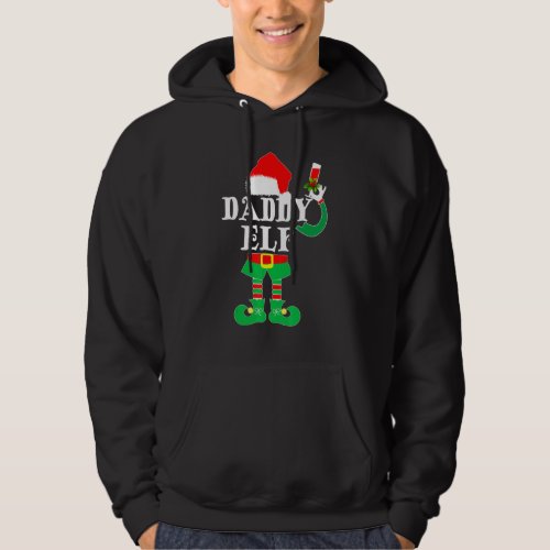 Christmas Daddy ELF Xmas Pajama Matching Family Hoodie