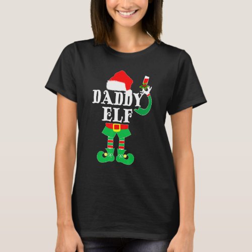 Christmas Daddy ELF Xmas Pajama Matching Family T_Shirt