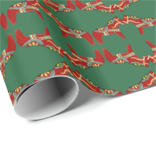 Christmas Dala Horse Wrapping Paper