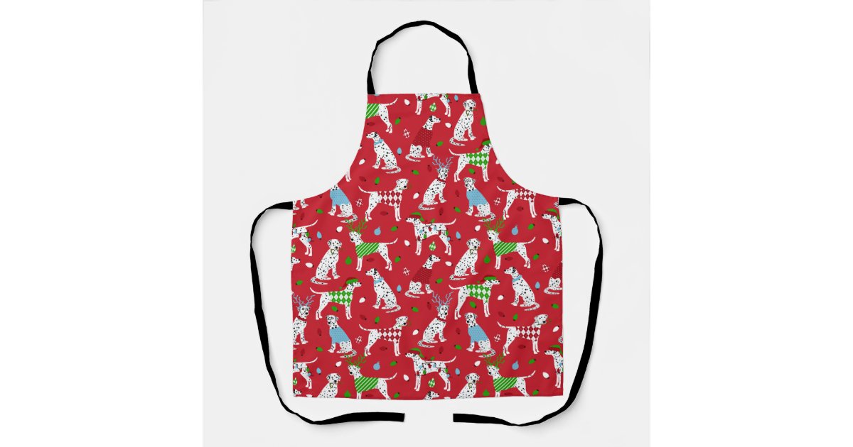 Christmas Dalmatian Apron | Zazzle