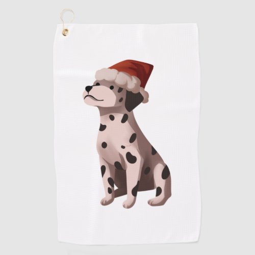 christmas dalmatian Classic T_Shirt Golf Towel