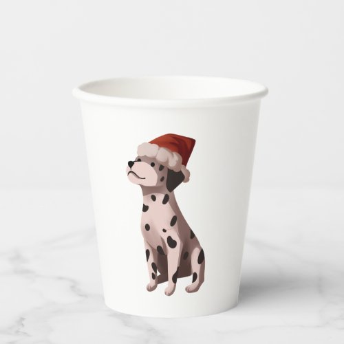 christmas dalmatian Classic T_Shirt Paper Cups