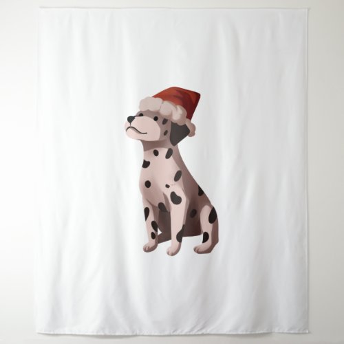 christmas dalmatian Classic T_Shirt Tapestry